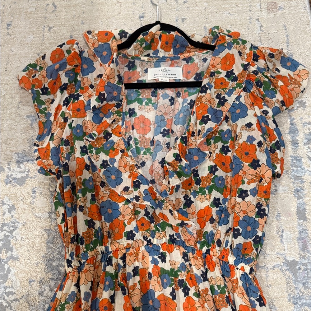 Trovata - Birds of Paradis Floral Ruffle Dress - Picture 4 of 5